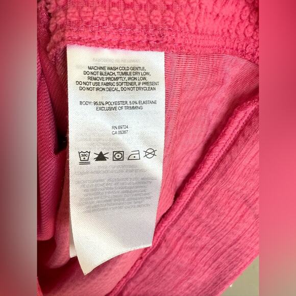 Columbia Creststone Ridge Pullover Pink Cowl Neck Sweatshirt Women’s Small - Picture 5 of 6